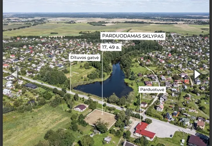 Sklypas Klaipėdos rajono sav., Dercekliuose, Dituvos g.