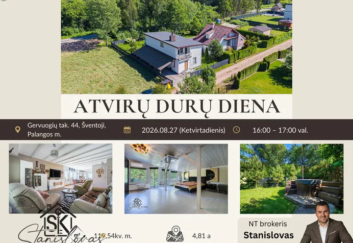 Gyvenamasis namas Šventojoje, Gervuogių tak.
