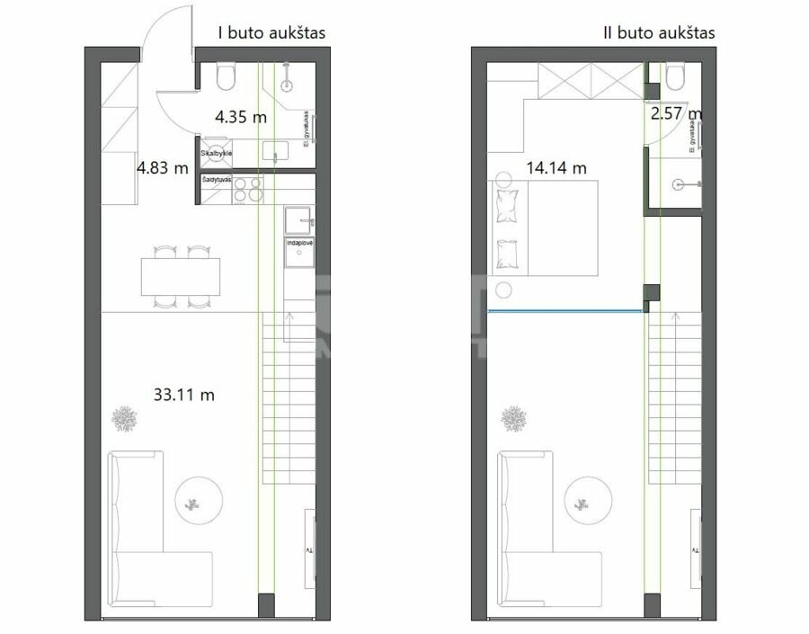Sportininkų g. 13, Centras, Klaipėda, 2 kamb. – nuotrauka 2