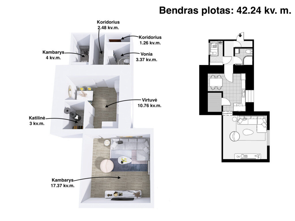 Neringos g., Rusnė, 1 kamb. – изображение 6