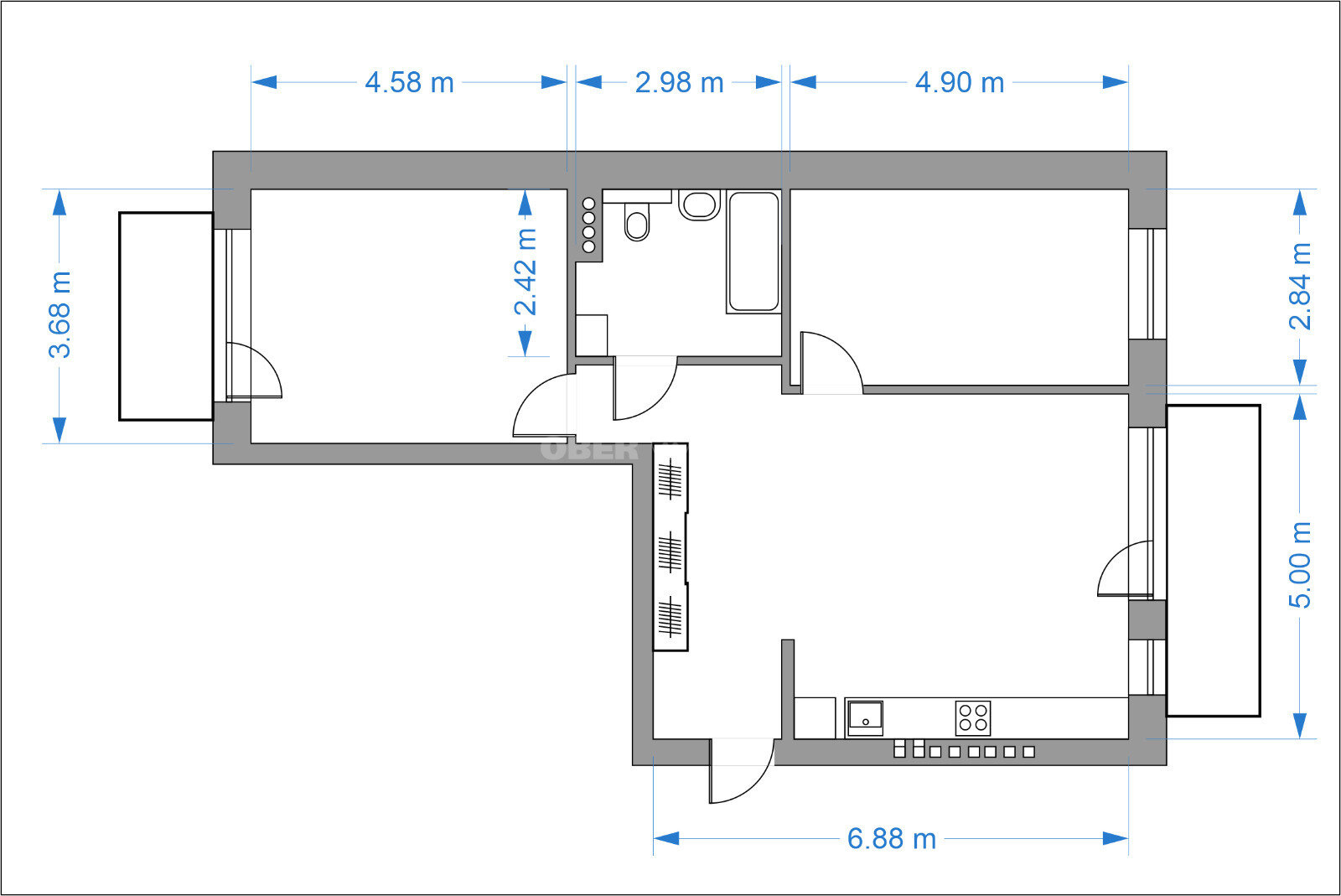 M. Mironaitės g., Karoliniškės, Vilnius, 3 kamb. – изображение 6
