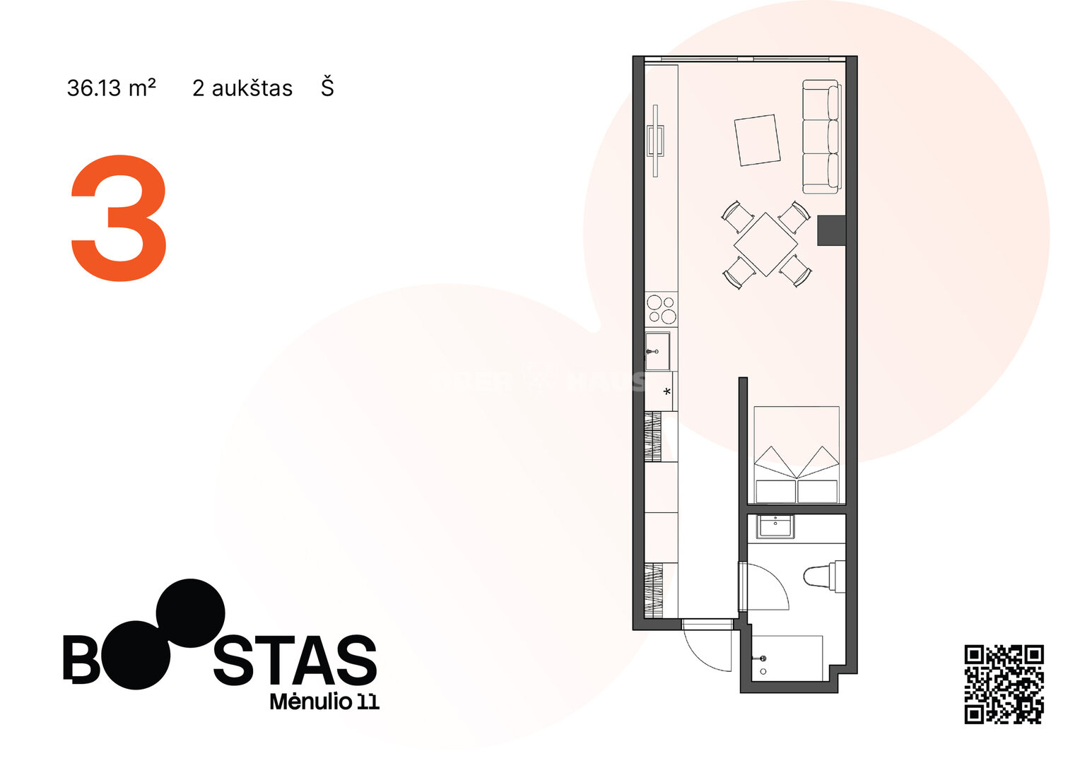 Ringuvos g., Viršuliškės, Vilnius, 1 kamb. – nuotrauka 4