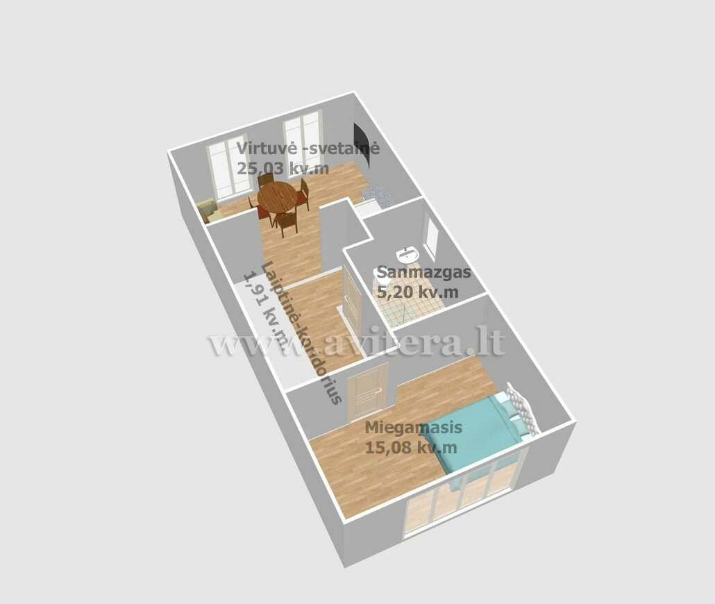 Ringuvos g., Giruliai, Klaipėda, 2 kamb. – nuotrauka 5