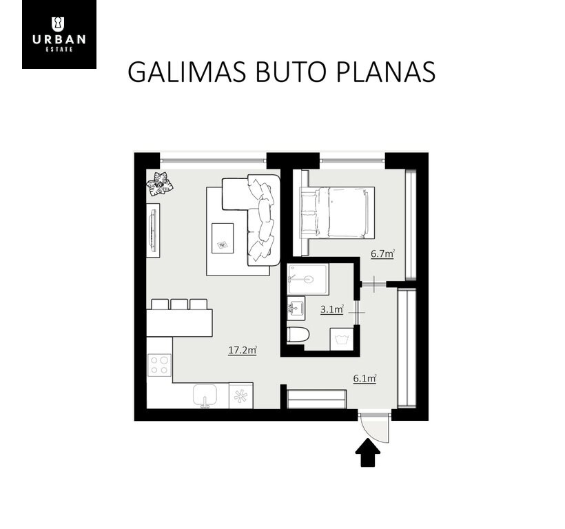 Algimanto Petro Kavoliuko g., Karoliniškės, Vilnius, 1 kamb. – nuotrauka 6