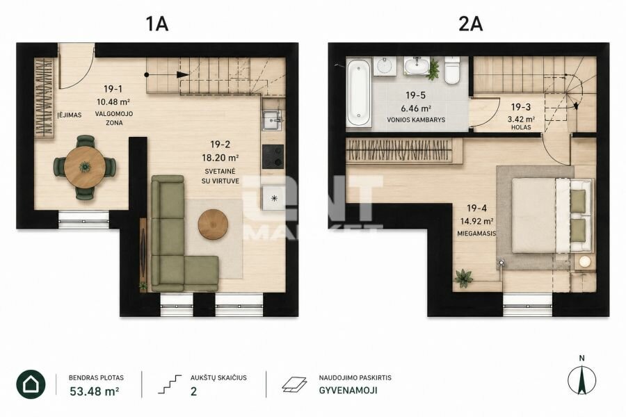Liepojos g. 7A, Miško, Klaipėda, 2 kamb. – nuotrauka 3