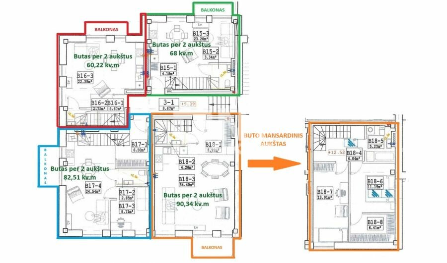 Liepojos g. 7A, Mažojo kaimelio, Klaipėda, 4 kamb. – nuotrauka 2