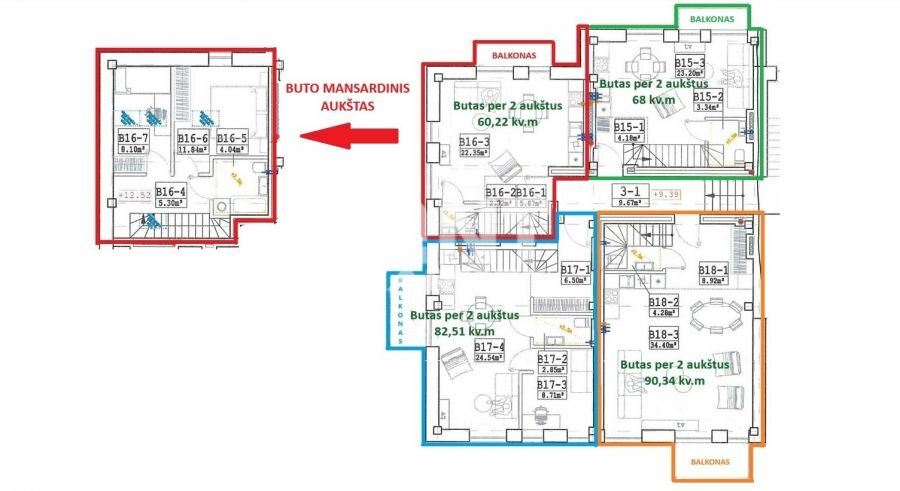 Liepojos g. 7A, Mažojo kaimelio, Klaipėda, 3 kamb. – nuotrauka 2