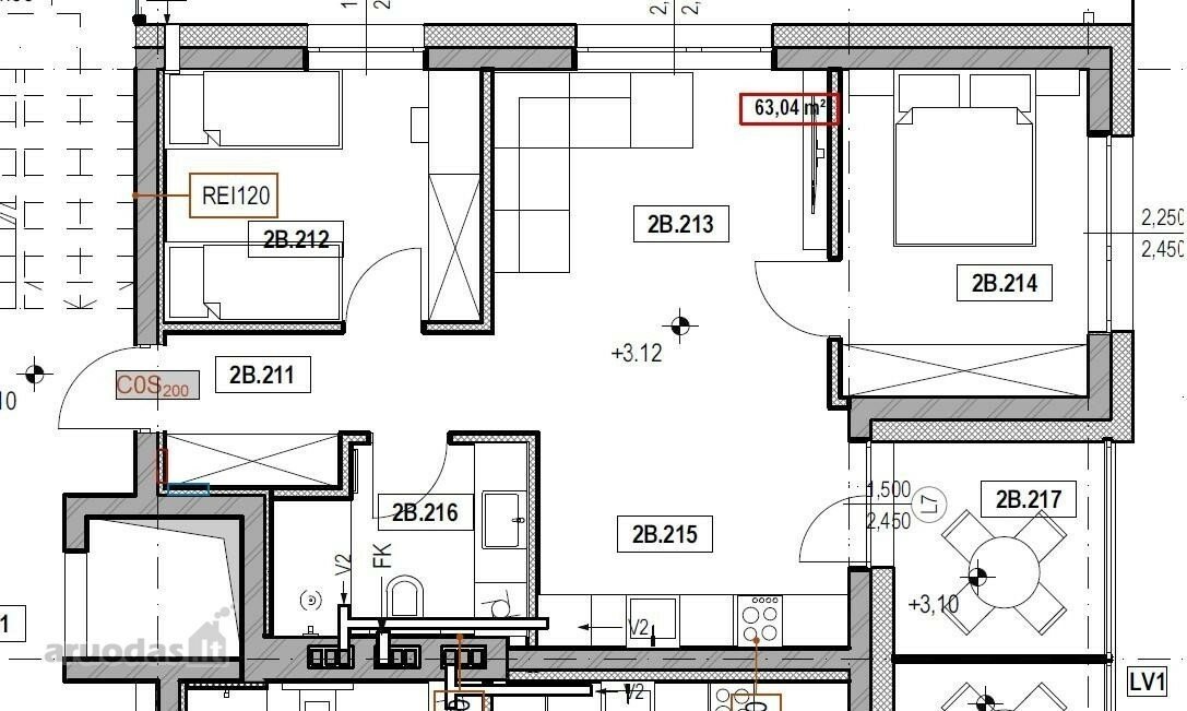 Austėjos g., Tauralaukis, Klaipėda, 3 kamb. – nuotrauka 2
