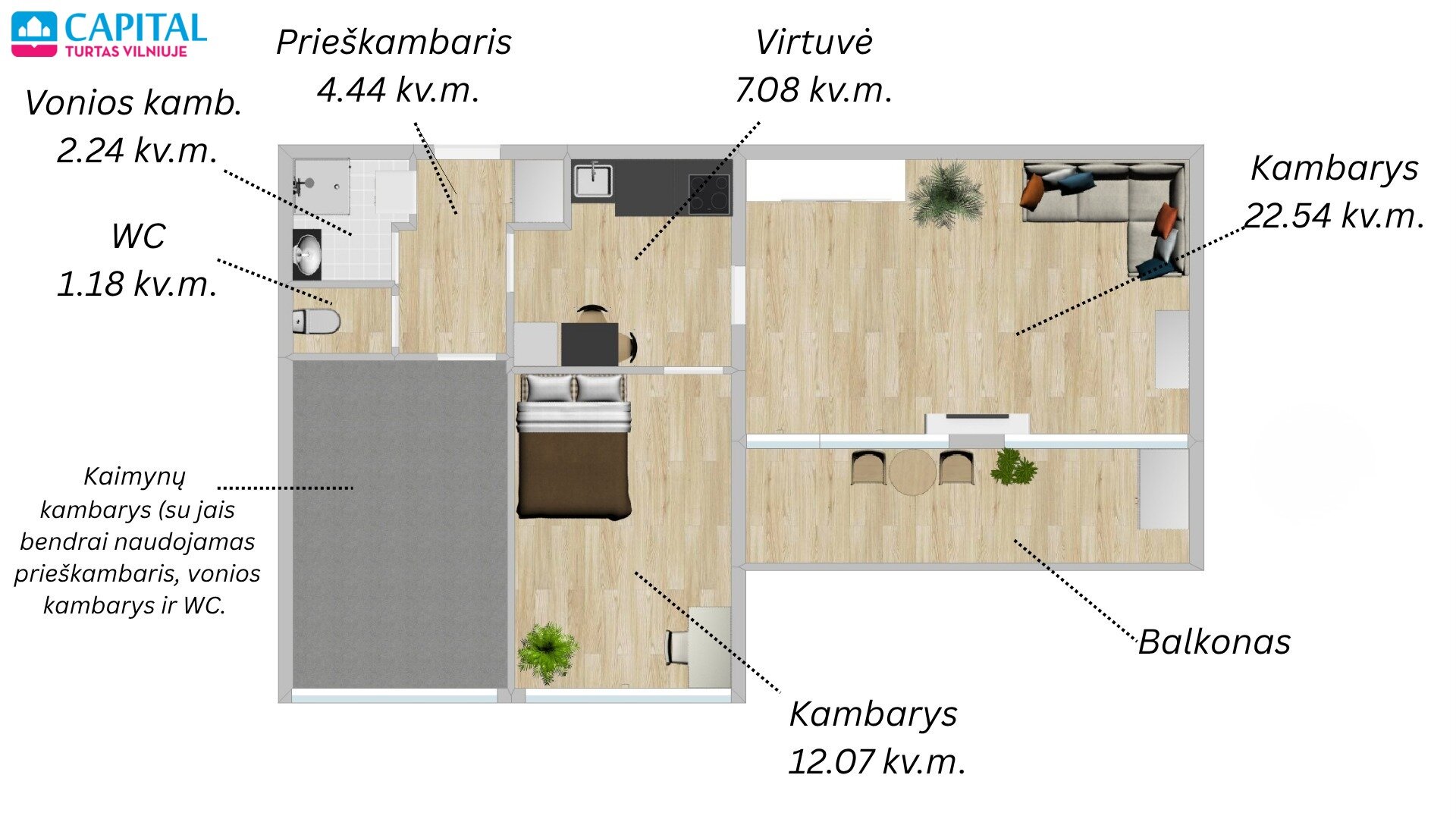 Baltupio g., Baltupiai, Vilnius, 2 kamb. – nuotrauka 3