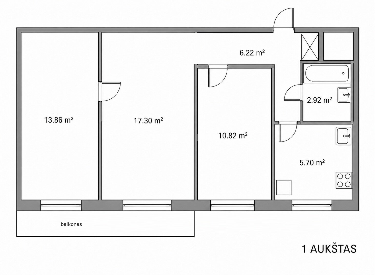 Verkių g., Žirmūnai, Vilnius, 3 kamb. – nuotrauka 3