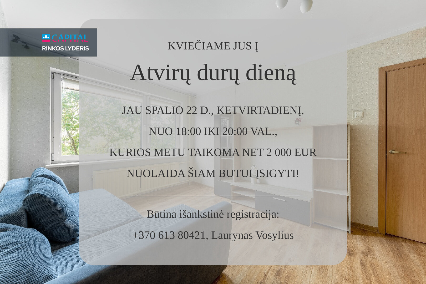 Karoliniškės, Vilnius, 1 kamb. – image 3
