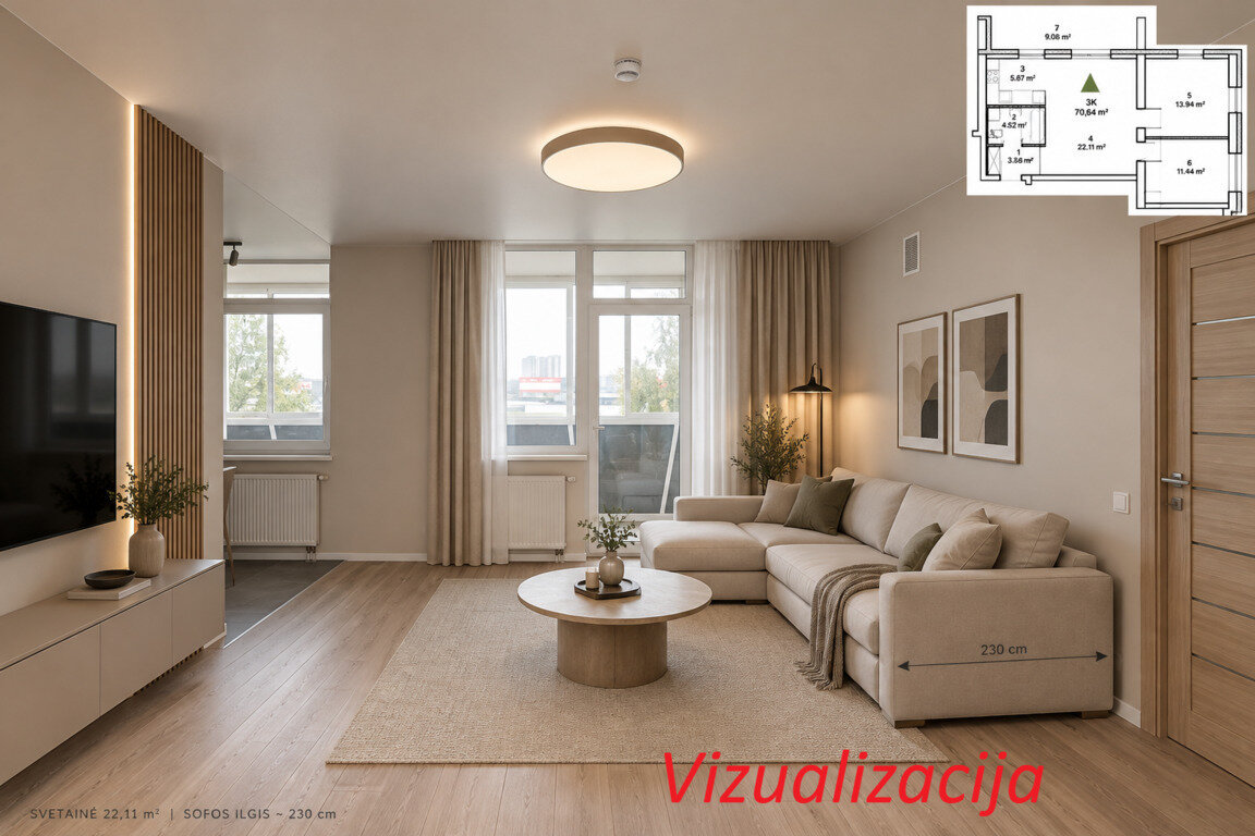 Leičių g., Pašilaičiai, Vilnius, 3 kamb. – nuotrauka 5