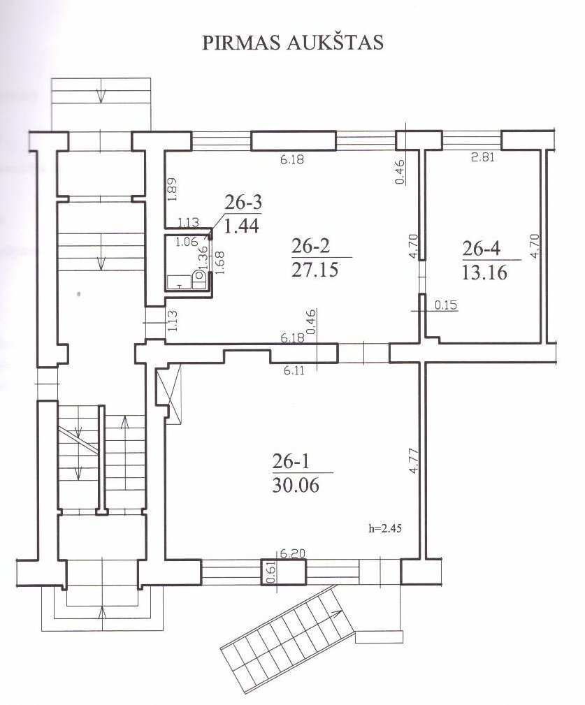 Продаётся Для бюро / Торговое/сервисное / Жилое помещения Šiauliuose, Centre, Dvaro g. – изображение 5