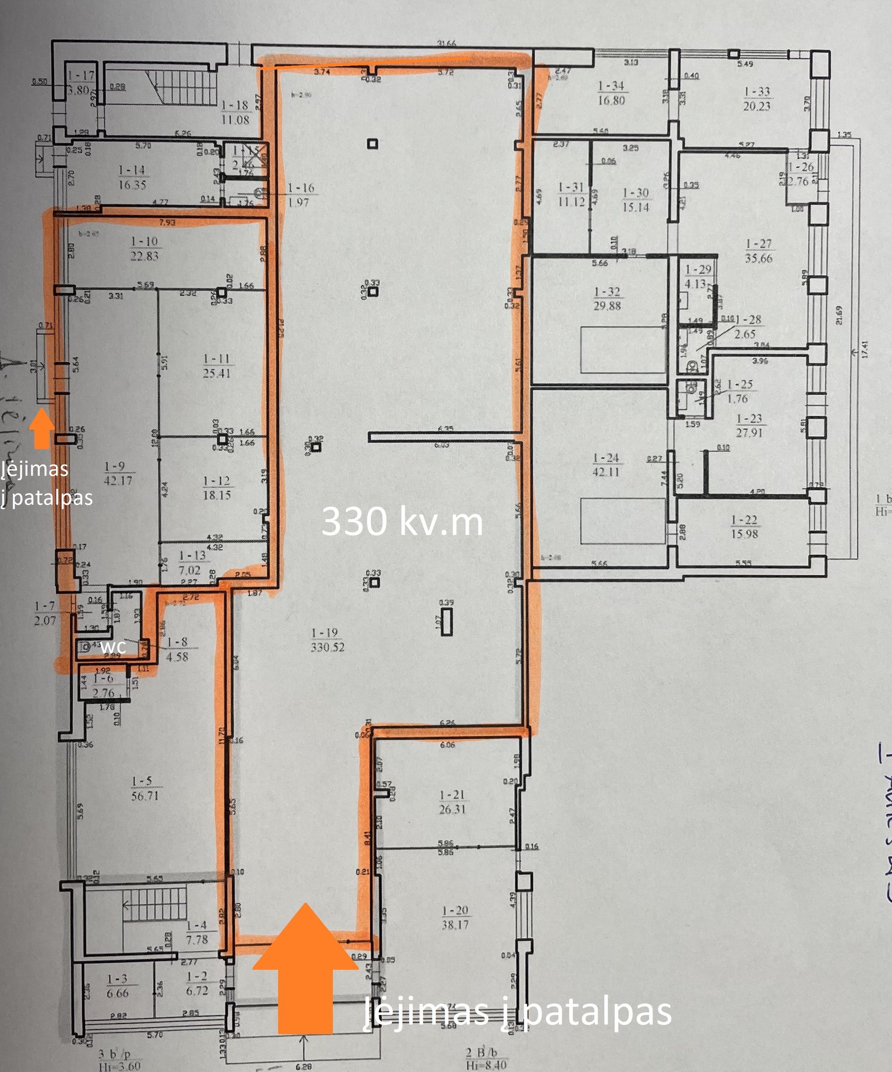 Biuro / Sandėliavimo / Prekybos ir paslaugų Patalpų nuoma Vilniuje, Aukštieji Paneriai, Kirtimų g. – nuotrauka 3