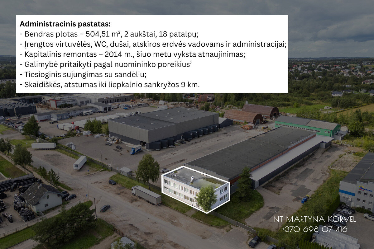 Biuro / Gamybos ir sandėliavimo / Sandėliavimo Patalpų nuoma Vilniaus rajono sav., Skaidiškėse – nuotrauka 3