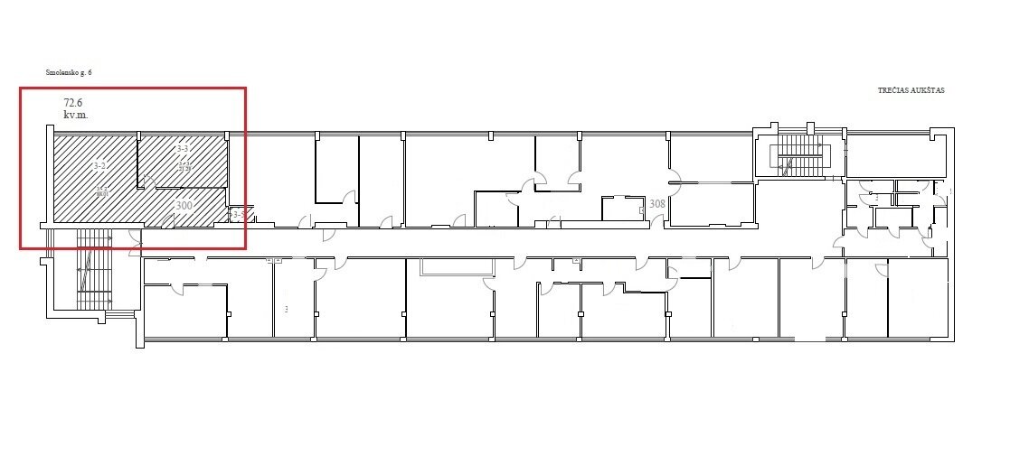 Office / Commercial/service / Other Premises for rent Vilniuje, Naujamiestyje, Smolensko g. – image 3