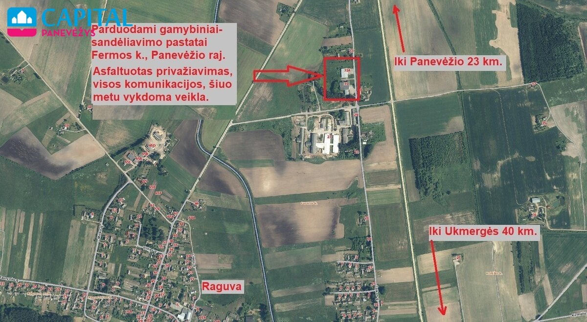 Продаётся Для бюро / Производственнoe и складскoe помещения Panevėžio rajono sav., Fermoje, Taikos g. – изображение 3