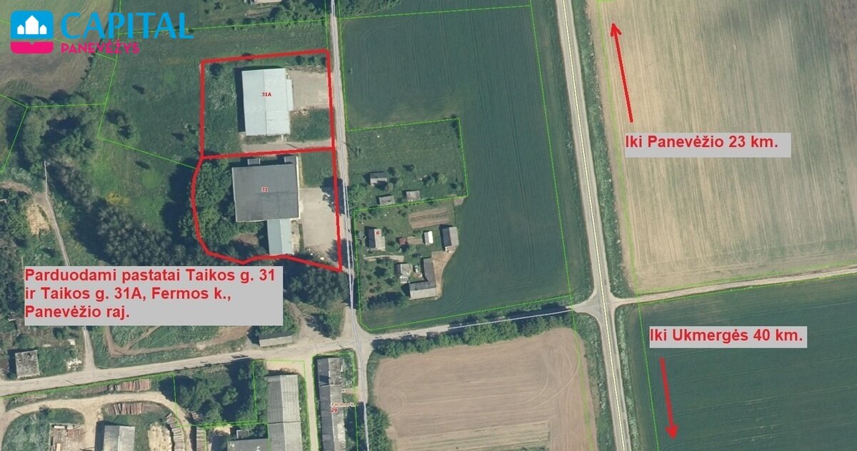 Продаётся Для бюро / Производственнoe и складскoe помещения Panevėžio rajono sav., Fermoje, Taikos g. – изображение 4