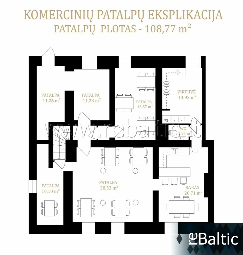 Питания Помещения в аренду Vilniuje, Naujamiestyje, T. Ševčenkos g. – изображение 5