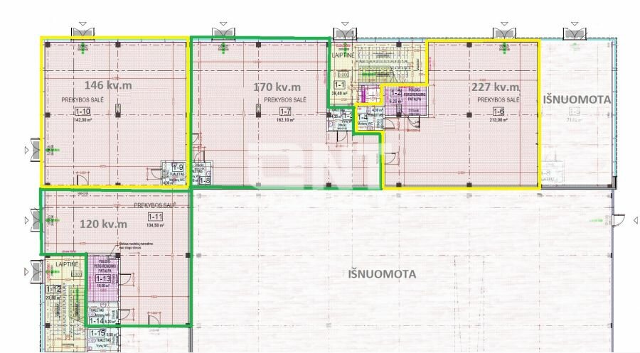 Biuro / Prekybos ir paslaugų / Kita Patalpų nuoma Klaipėdoje, Laukininkuose, Jūrininkų pr. – nuotrauka 2