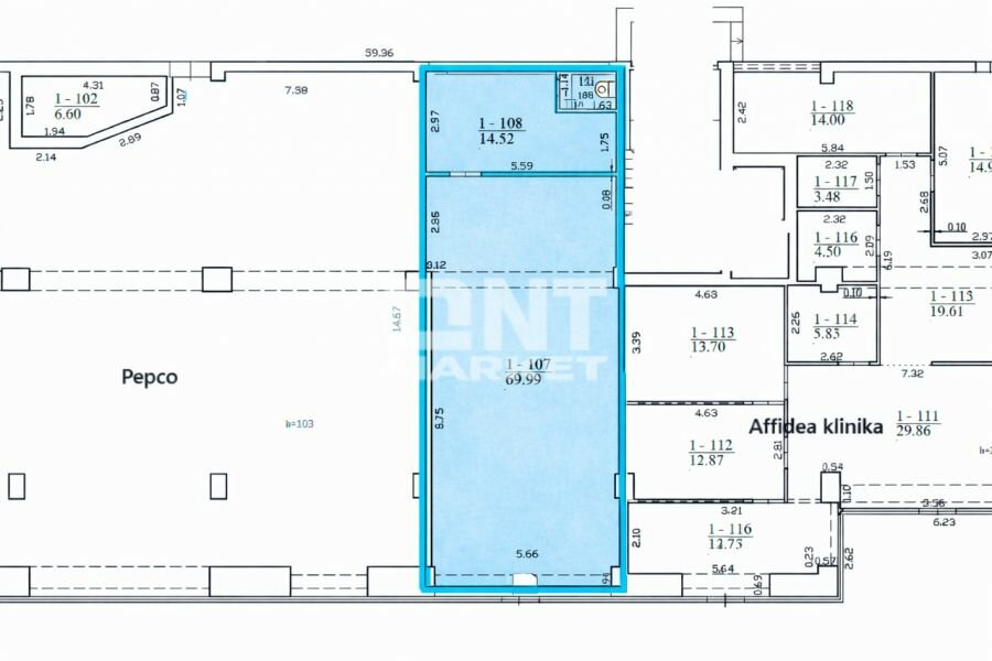 Biuro / Prekybos ir paslaugų Patalpų nuoma Klaipėdoje, Centre, H. Manto g. – nuotrauka 4