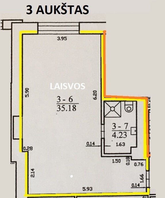 Biuro Patalpų nuoma Vilniuje, Pašilaičiuose, Tarandės g. – nuotrauka 3
