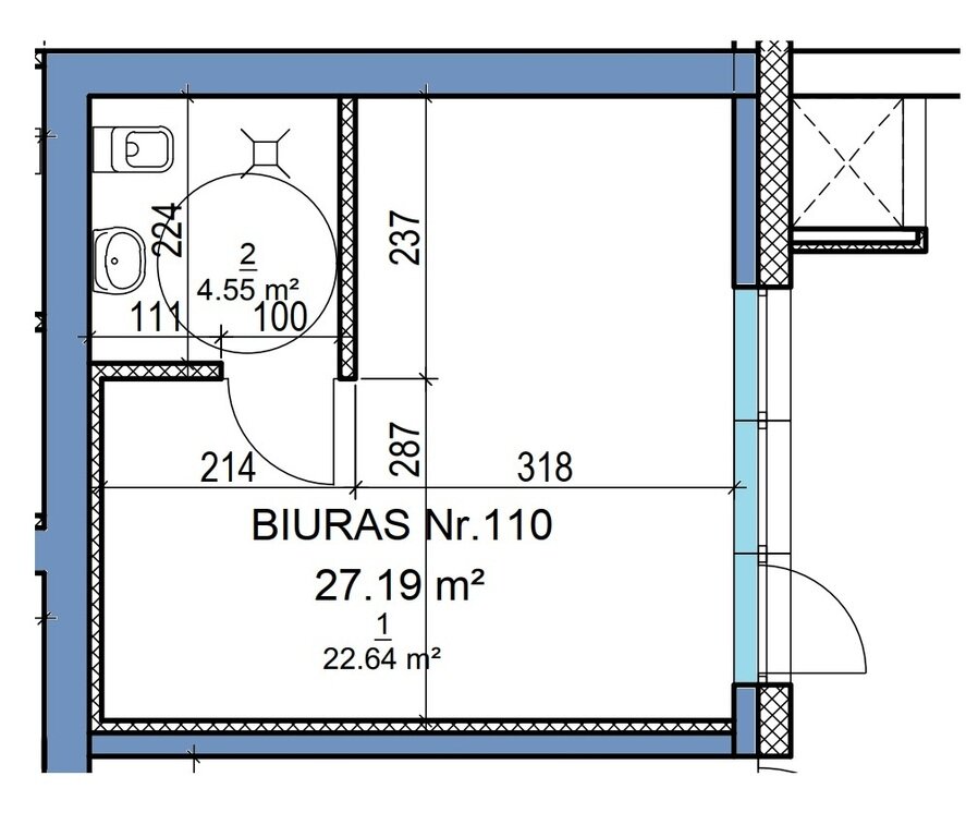 For sale Office premises Vilniuje, Šnipiškėse, Daugėliškio g. – image 3