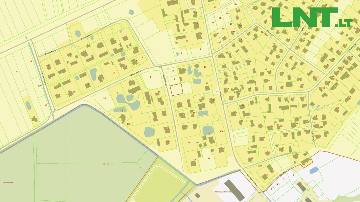 Sklypas Tauragės rajono sav., Tauruose, Staiginės g. – nuotrauka 2