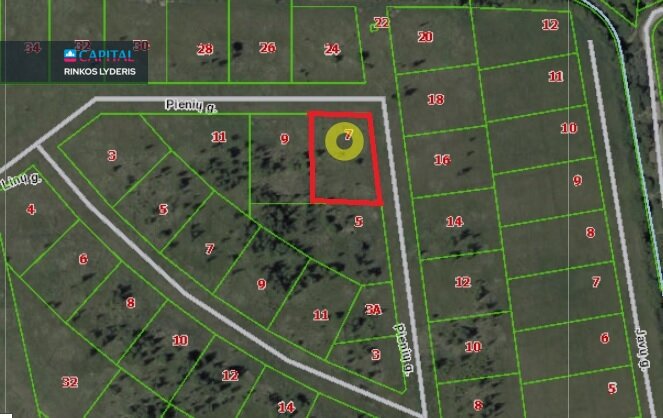 Участок Panevėžyje, Molainiuose, Pienių g. – изображение 4