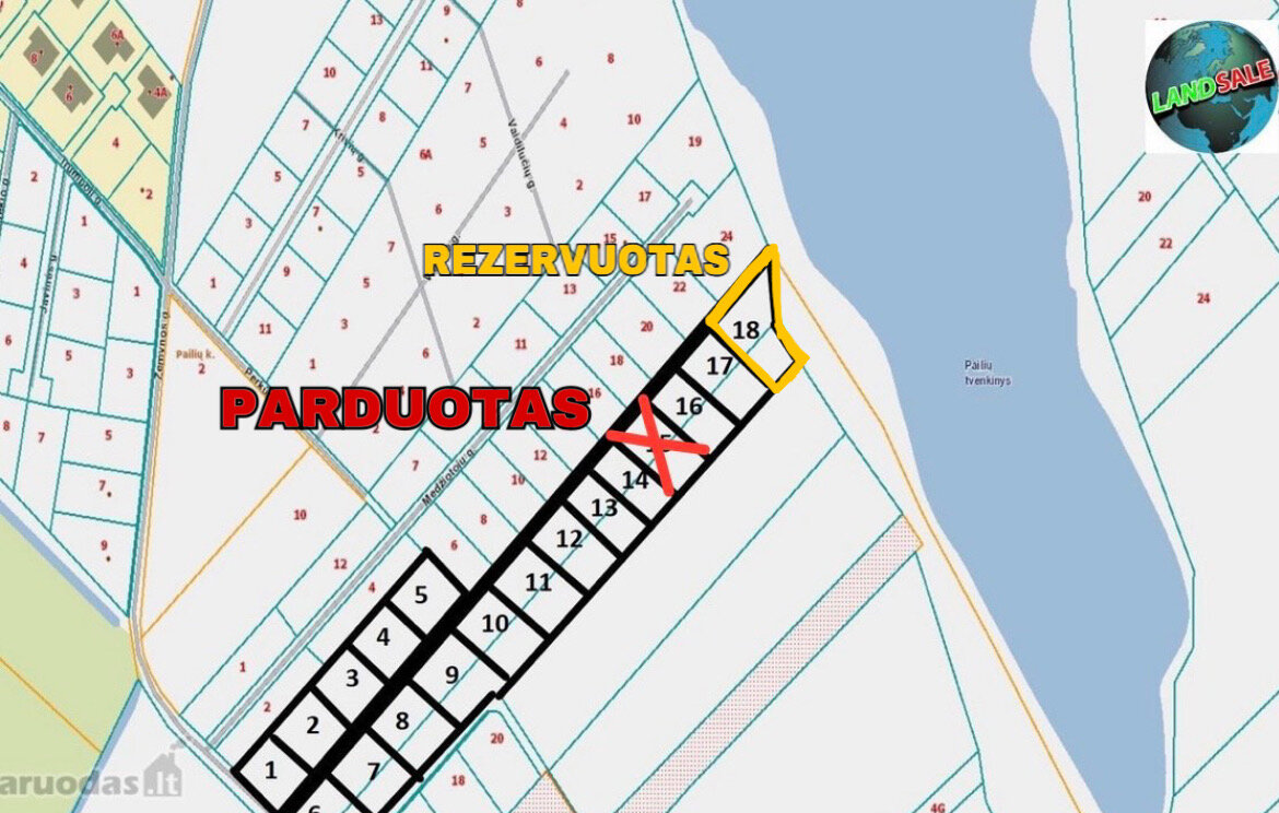 Участок Šiaulių rajono sav., Pailiuose, Medžiotojų g. – изображение 4