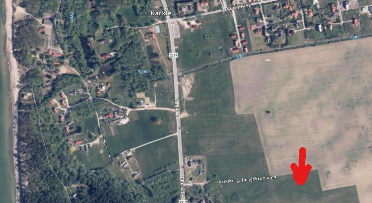 Участок Klaipėdos rajono sav., Karklėje, Krikštų g. – изображение 6
