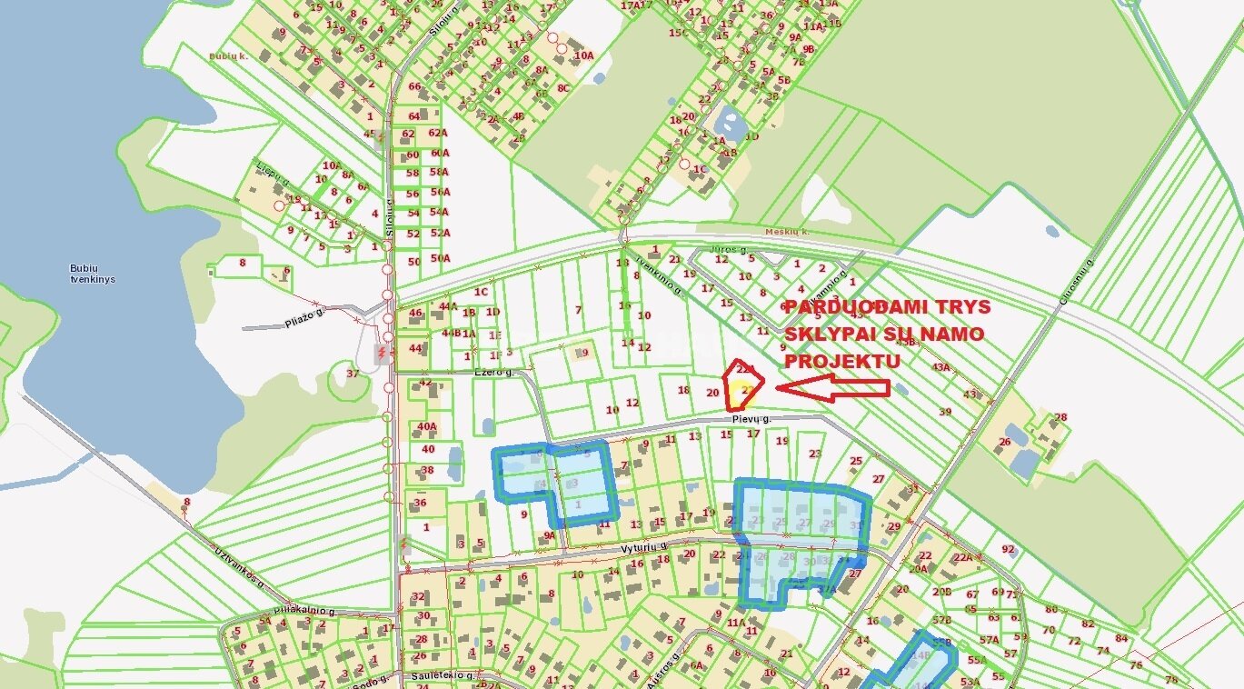 Sklypas Šiaulių rajono sav., Bubiuose, Pievų g. – nuotrauka 4