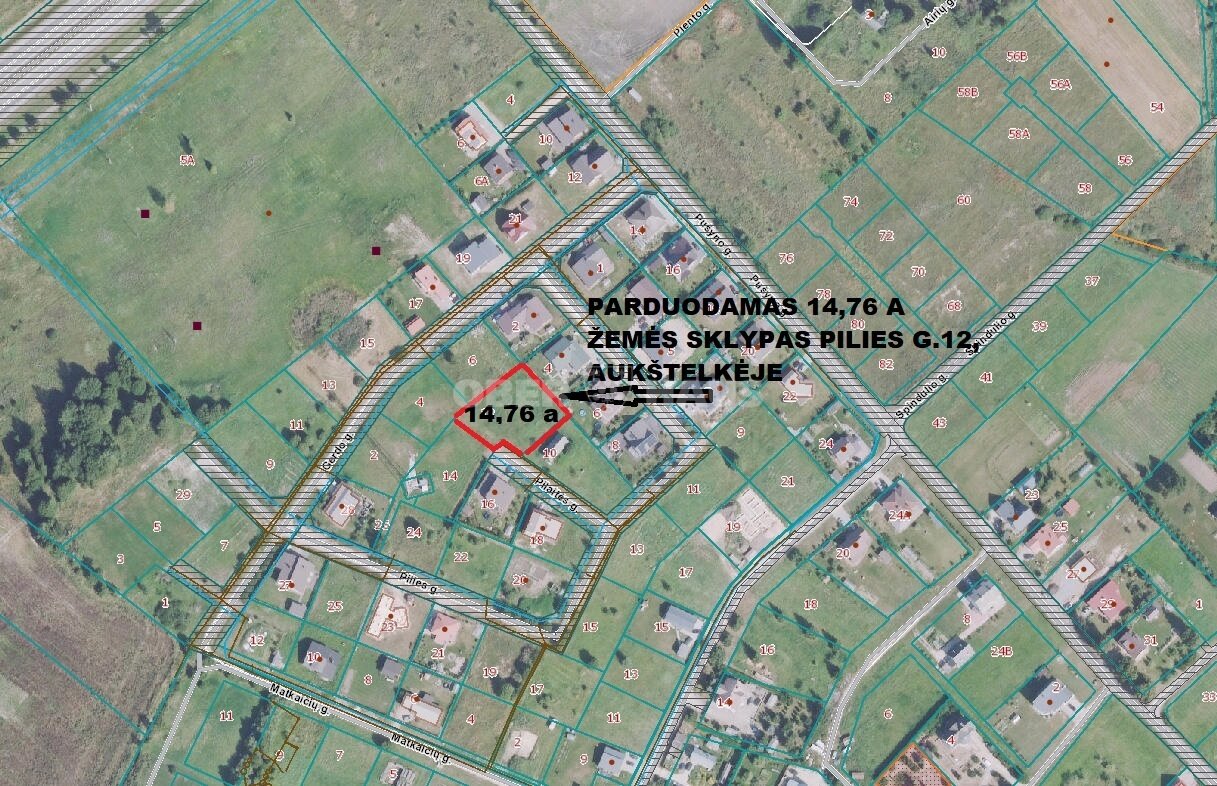 Участок Šiaulių rajono sav., Aukštelkėje, Pilies g. – изображение 4