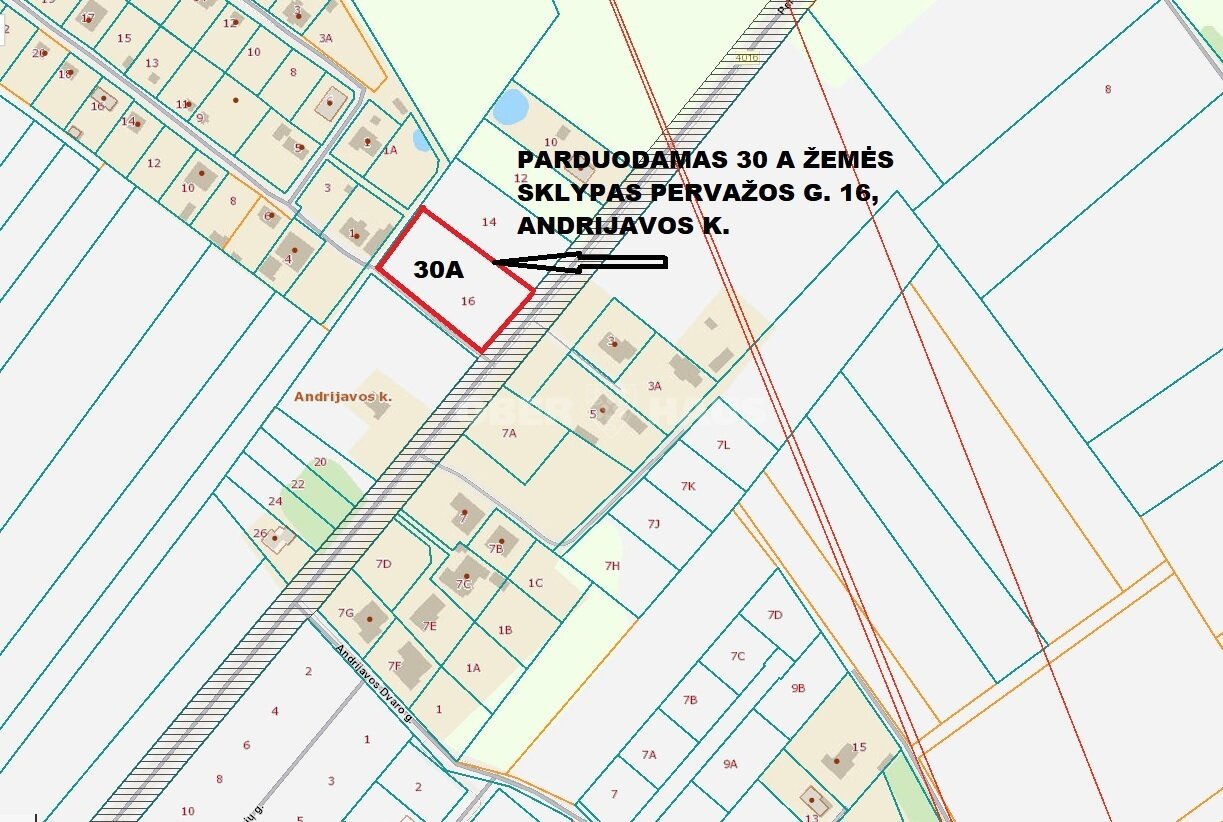 Участок Šiaulių rajono sav., Andrijavoje, Pervažos g. – изображение 4
