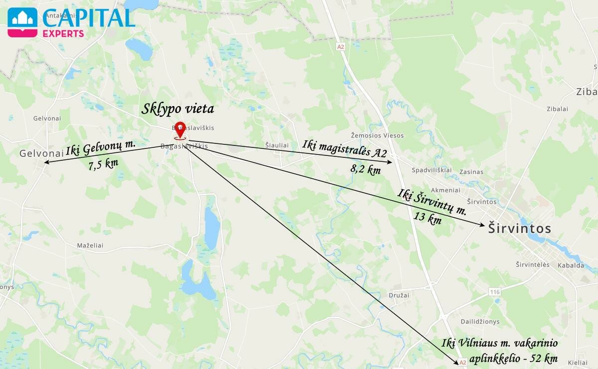 Sklypas Širvintų rajono sav., Bagaslaviškyje – nuotrauka 4