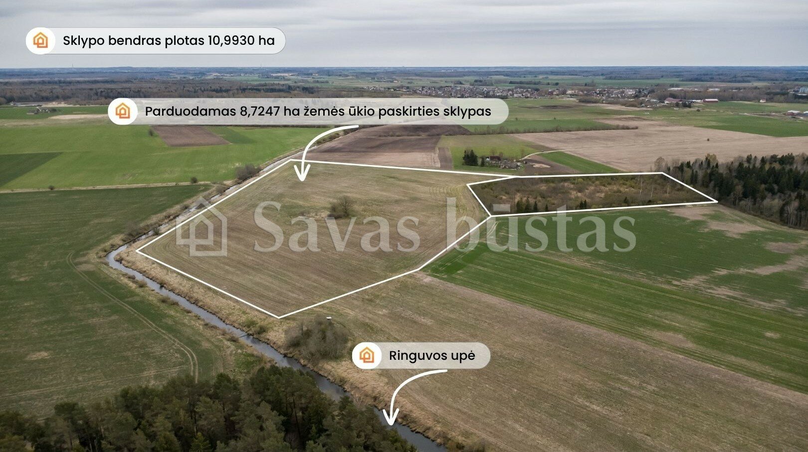 Участок Šiaulių rajono sav., Amaliuose – изображение 3