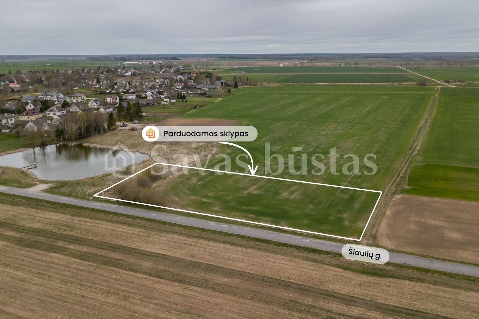 Участок Šiaulių rajono sav., Meškuičiuose, Šiaulių g. – изображение 3