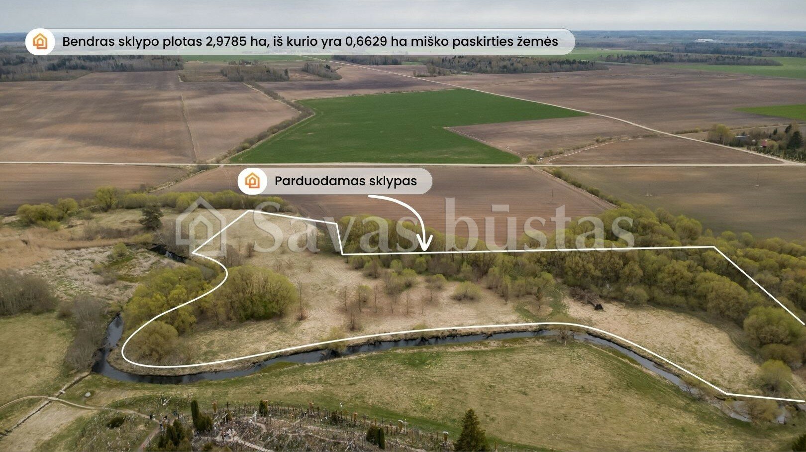 Участок Šiaulių rajono sav., Domantuose – изображение 3