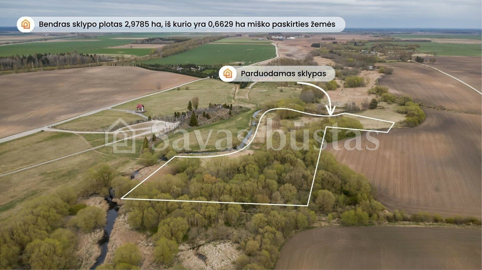 Участок Šiaulių rajono sav., Domantuose – изображение 4