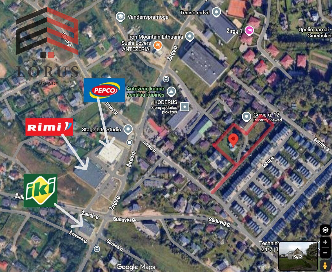 Участок Vilniaus rajono sav., Antežeriuose, Gaisų g. – изображение 3
