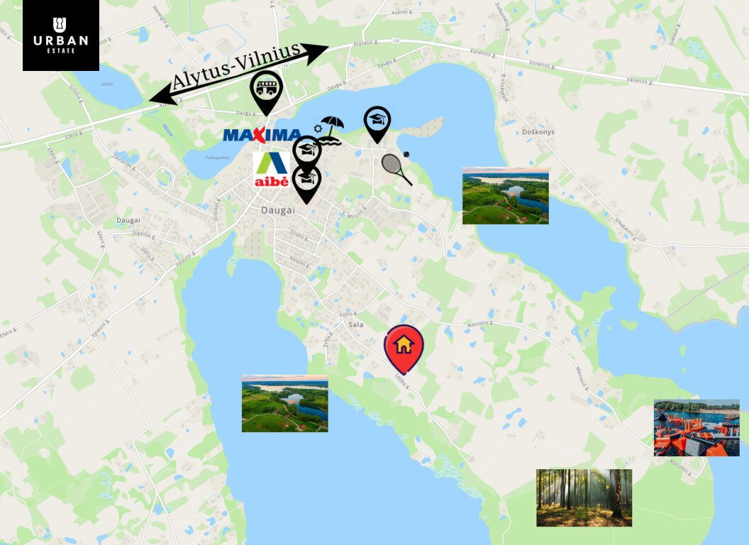 Sklypas Alytaus rajono sav., Saloje – nuotrauka 1