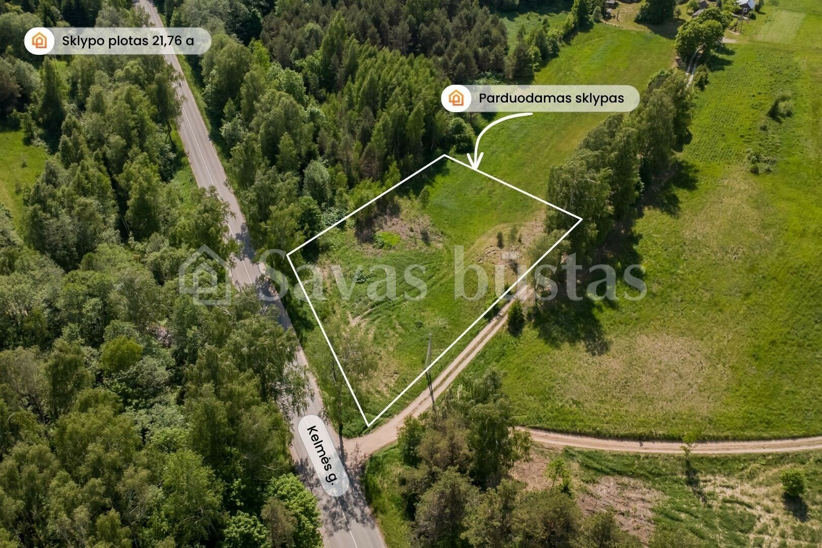 Sklypas Šiaulių rajono sav., Maskvytėje, Kelmės g. – nuotrauka 3