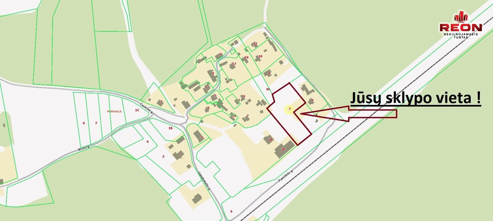 Land Trakų rajono sav., Miškiniuose, Pamiškės g. – image 1