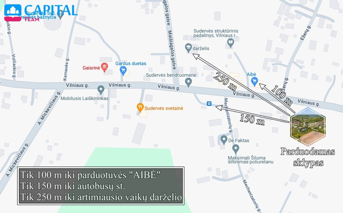 Sklypas Vilniaus rajono sav., Sudervėje, Vilniaus g. – nuotrauka 6