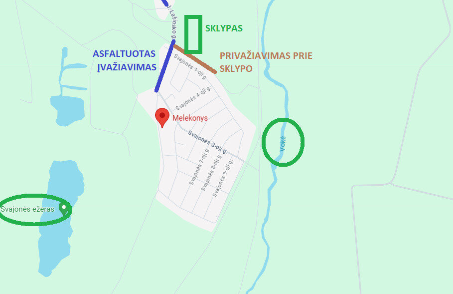 Sklypas Vilniaus rajono sav., Melekonyse – nuotrauka 1