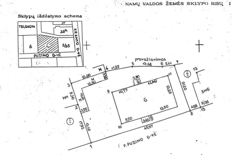 Sklypas Panevėžyje, Centre, P. Puzino g. – nuotrauka 1