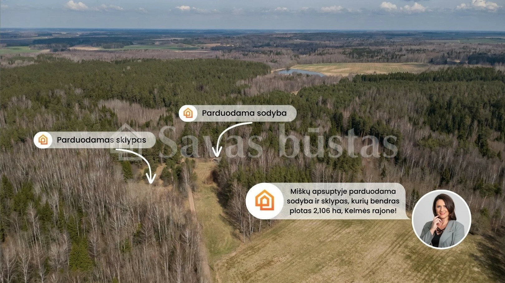 Sodyba Kelmės r. sav., Gudmoniškėje – nuotrauka 1