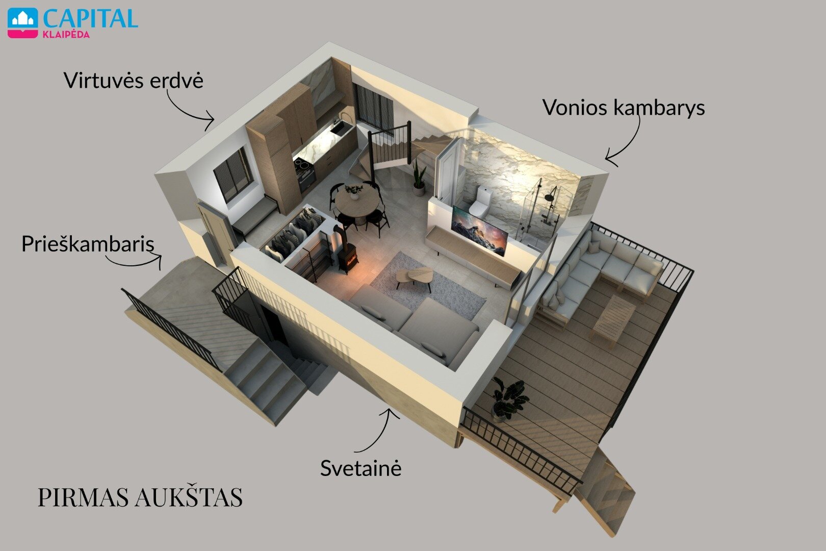 Sodo namas Klaipėdos rajono sav., Dercekliuose – nuotrauka 4