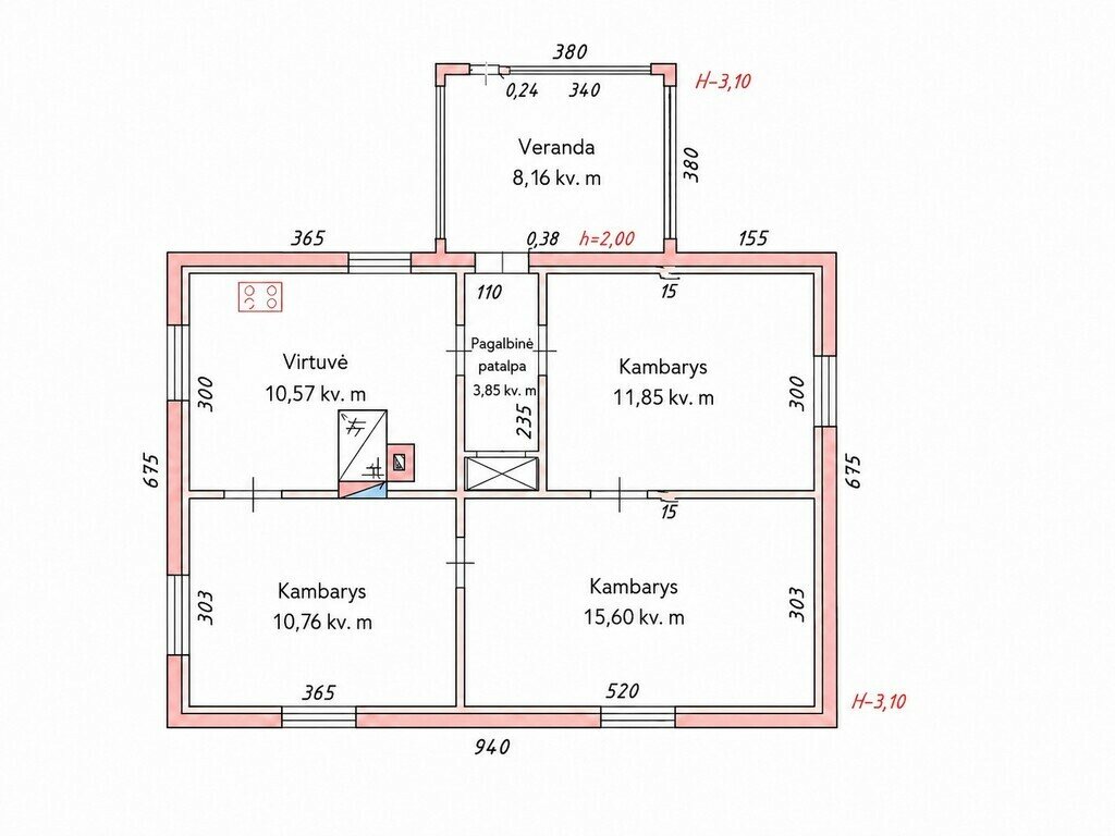 Gyvenamasis namas Panevėžio rajono sav., Vaišvilčiai I, Aušros g. – nuotrauka 3
