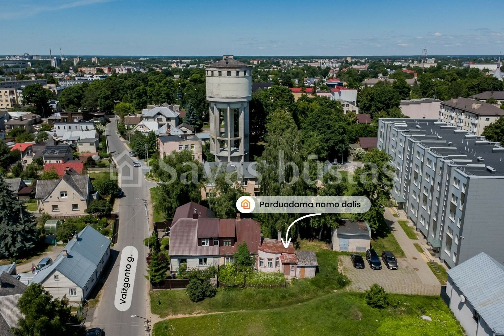 Gyvenamojo namo dalis Panevėžyje, Centre, Vaižganto g. – nuotrauka 3